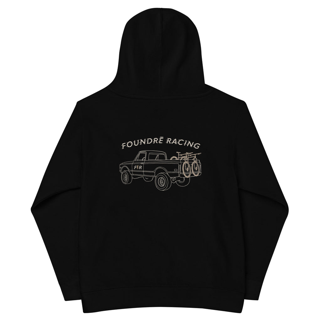 FR Youth Truckin' Black Fleece Hoodie