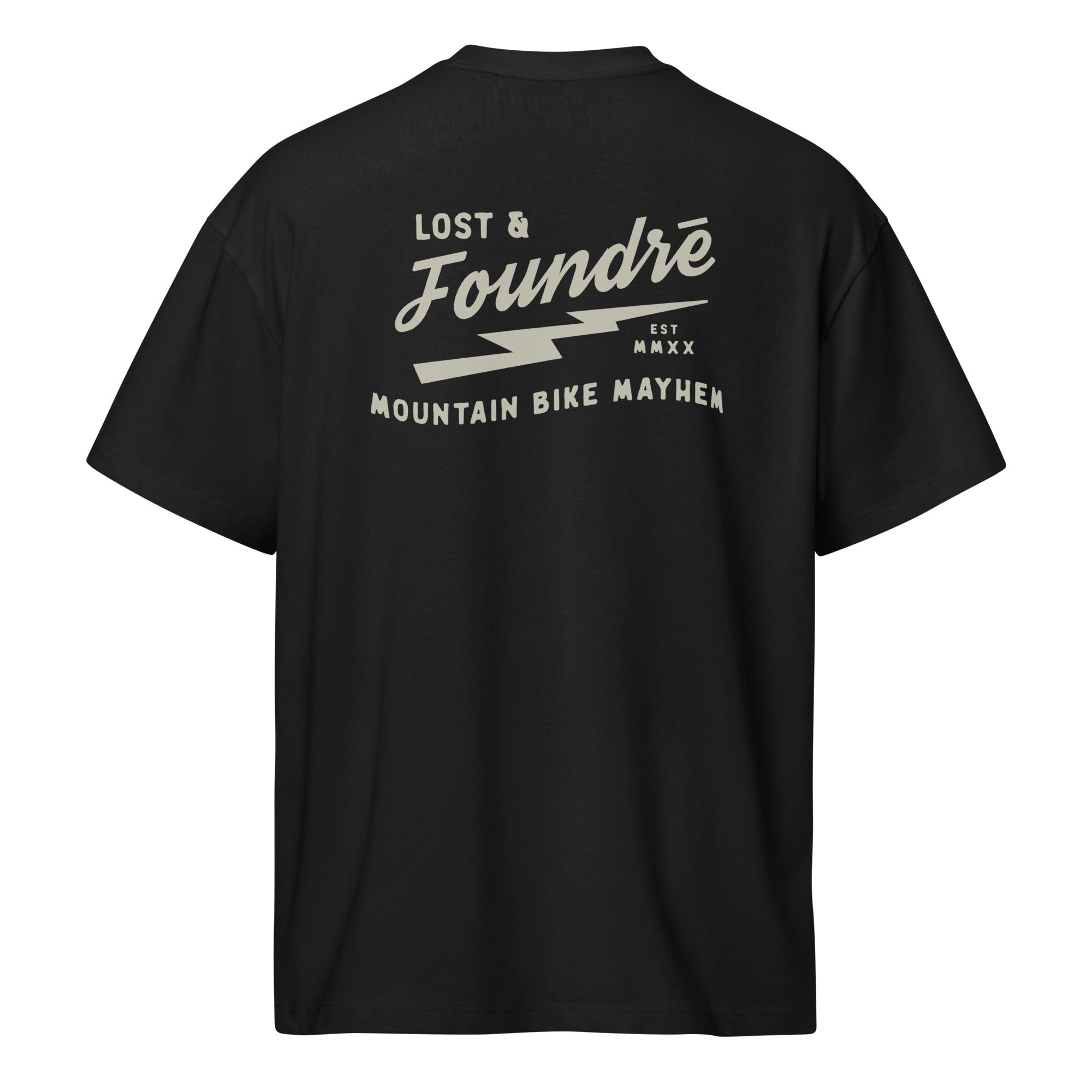 FR Lost & Foundre Adult Unisex Boxy T-Shirt Black & Vintage Black