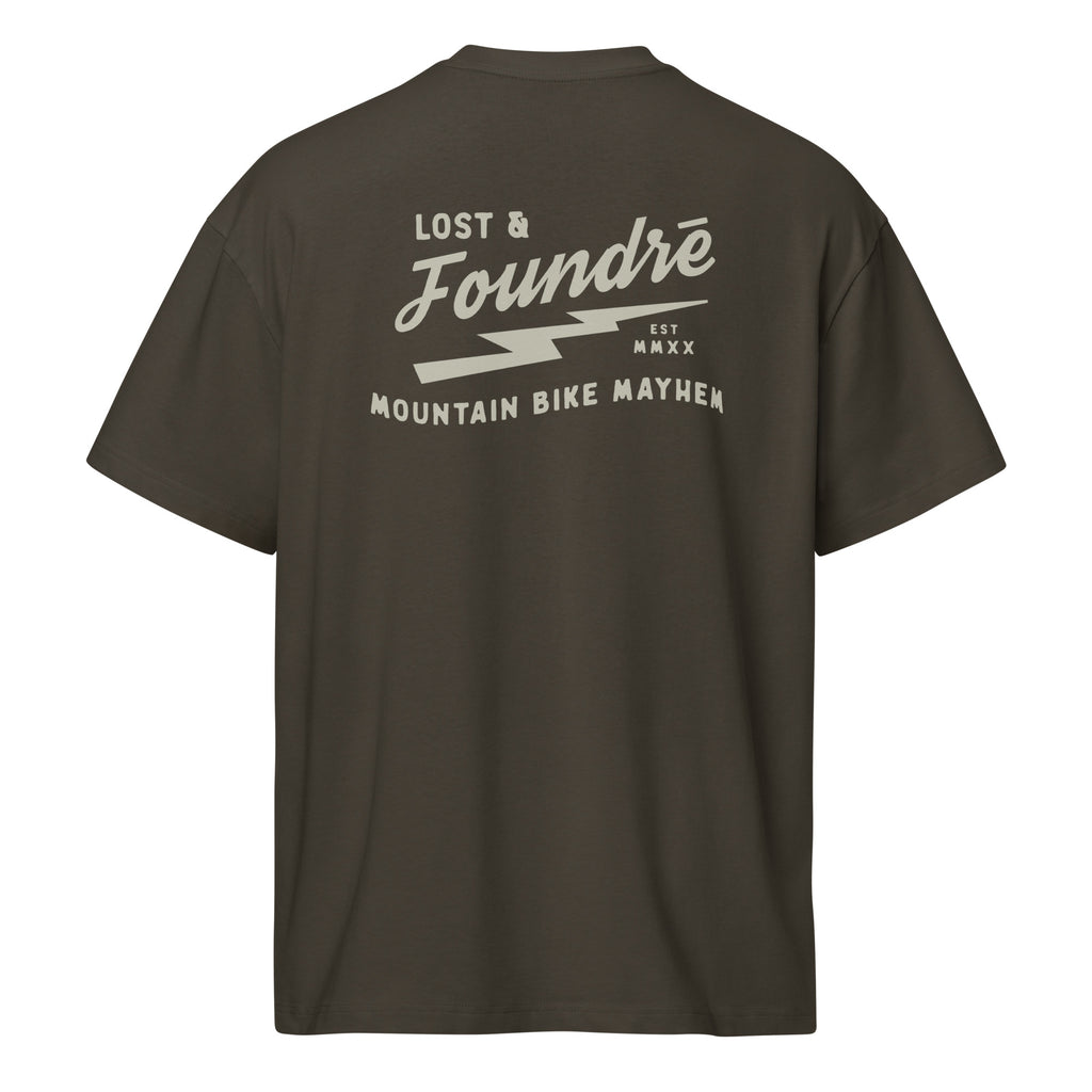 FR Lost & Foundre Adult Unisex Boxy T-Shirt Black & Vintage Black