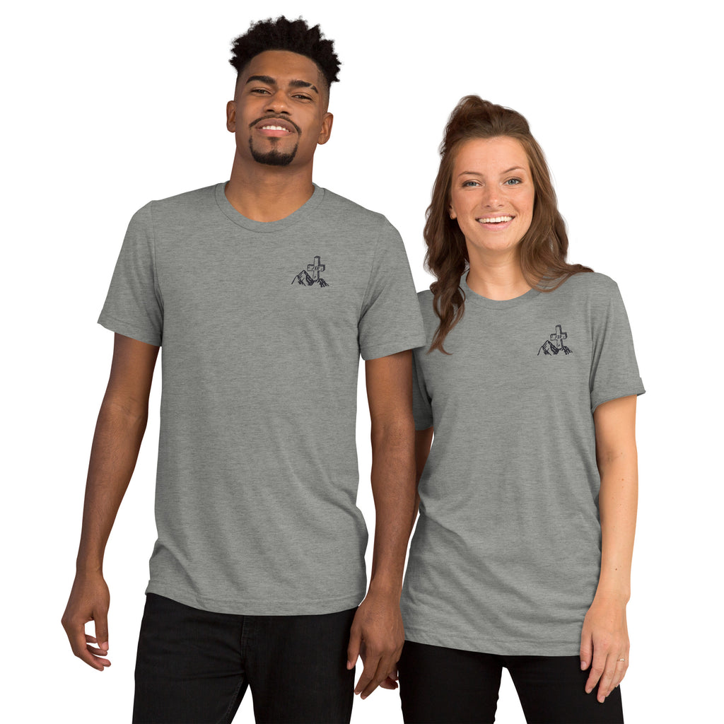 FR Dirt Church Adult Unisex Tri-Blend T-Shirt Gray & Tan
