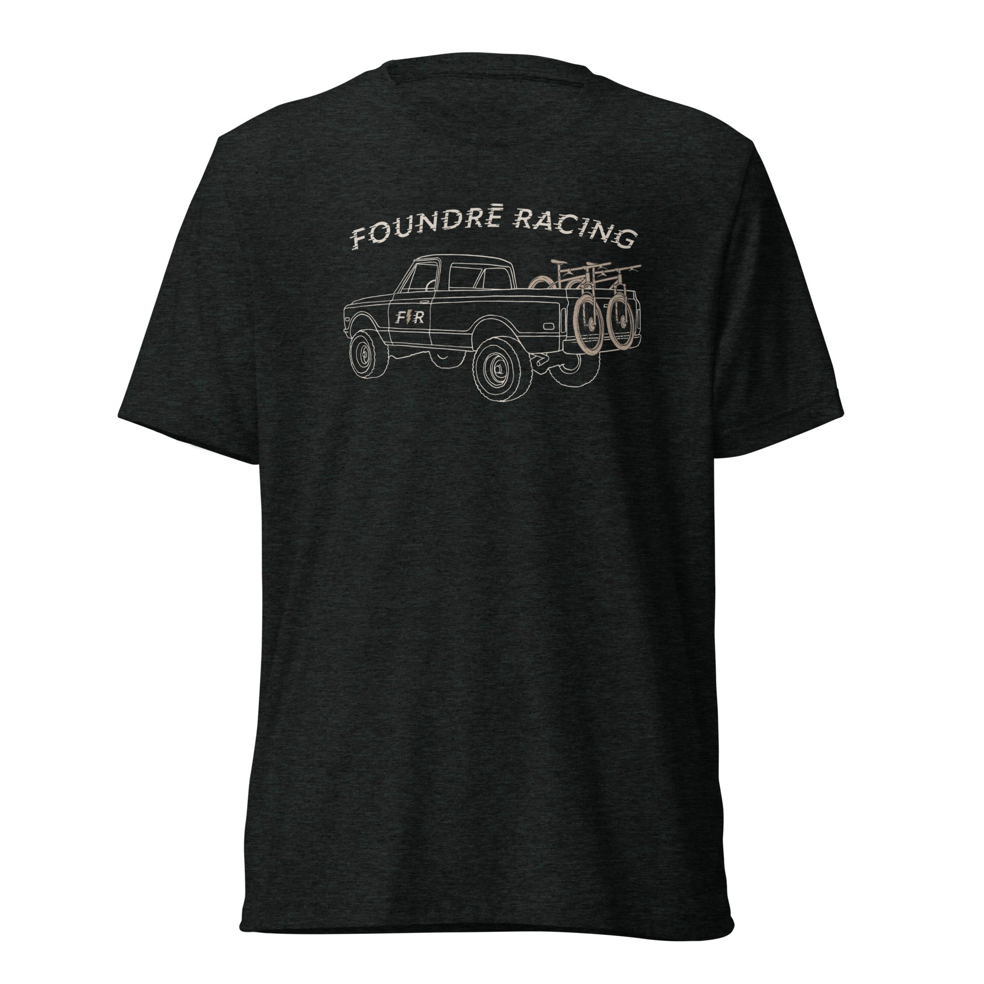 FR Truckin' Adult Unisex Tri-Blend T-Shirt Black & Gray