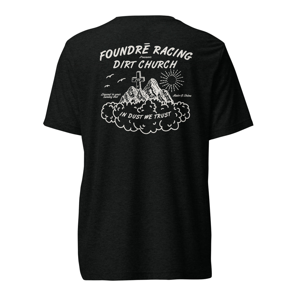 FR Dirt Church Adult Unisex Tri-Blend T-Shirt Black