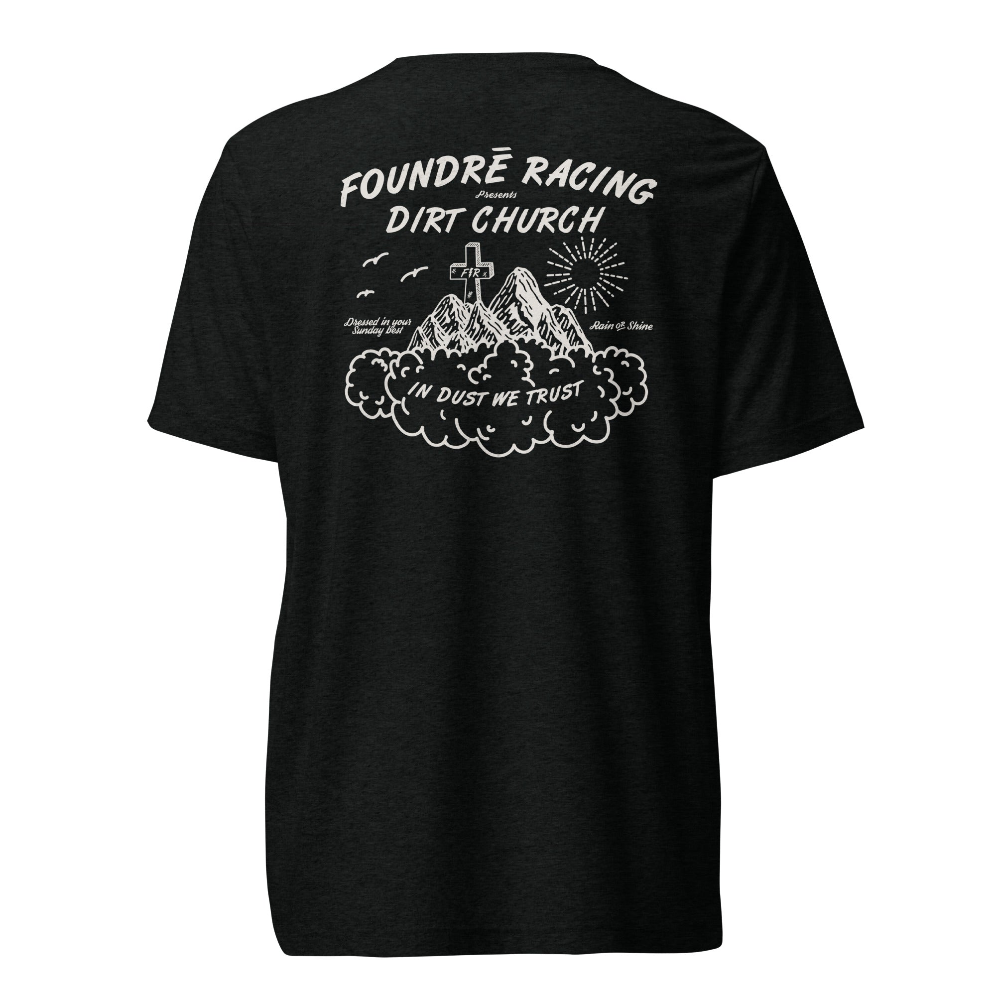 FR Dirt Church Adult Unisex Tri-Blend T-Shirt Black