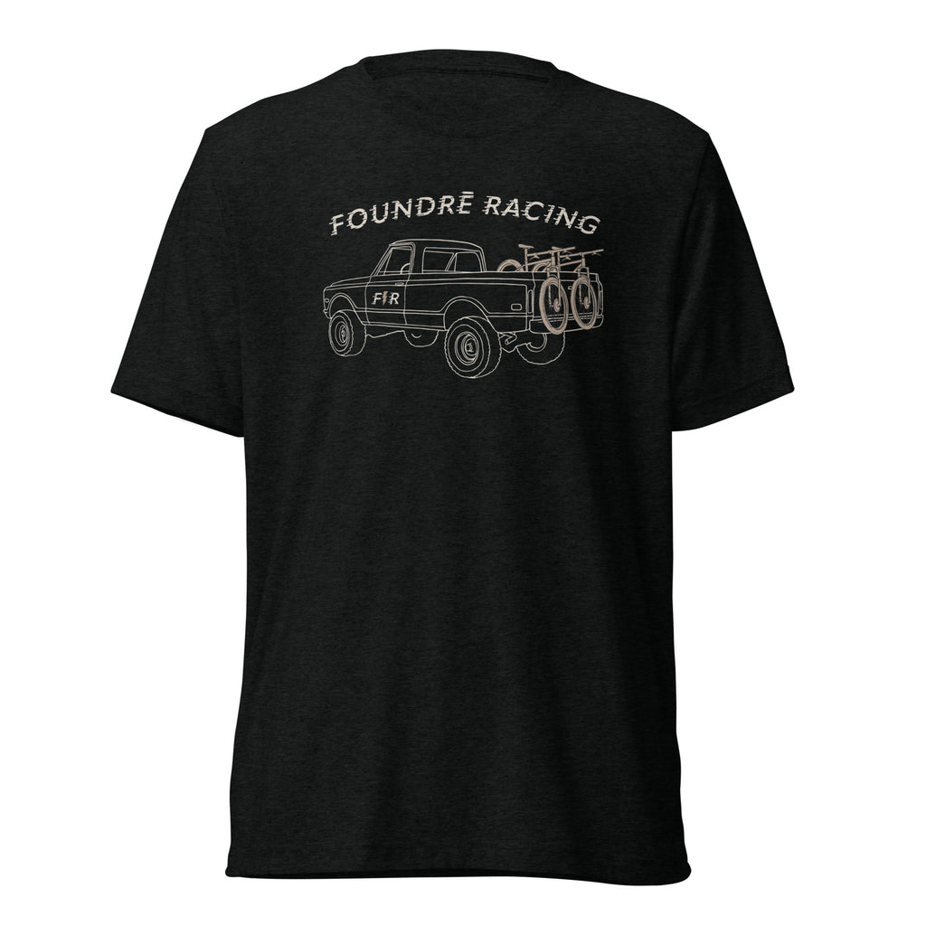 FR Truckin' Adult Unisex Tri-Blend T-Shirt Black & Gray