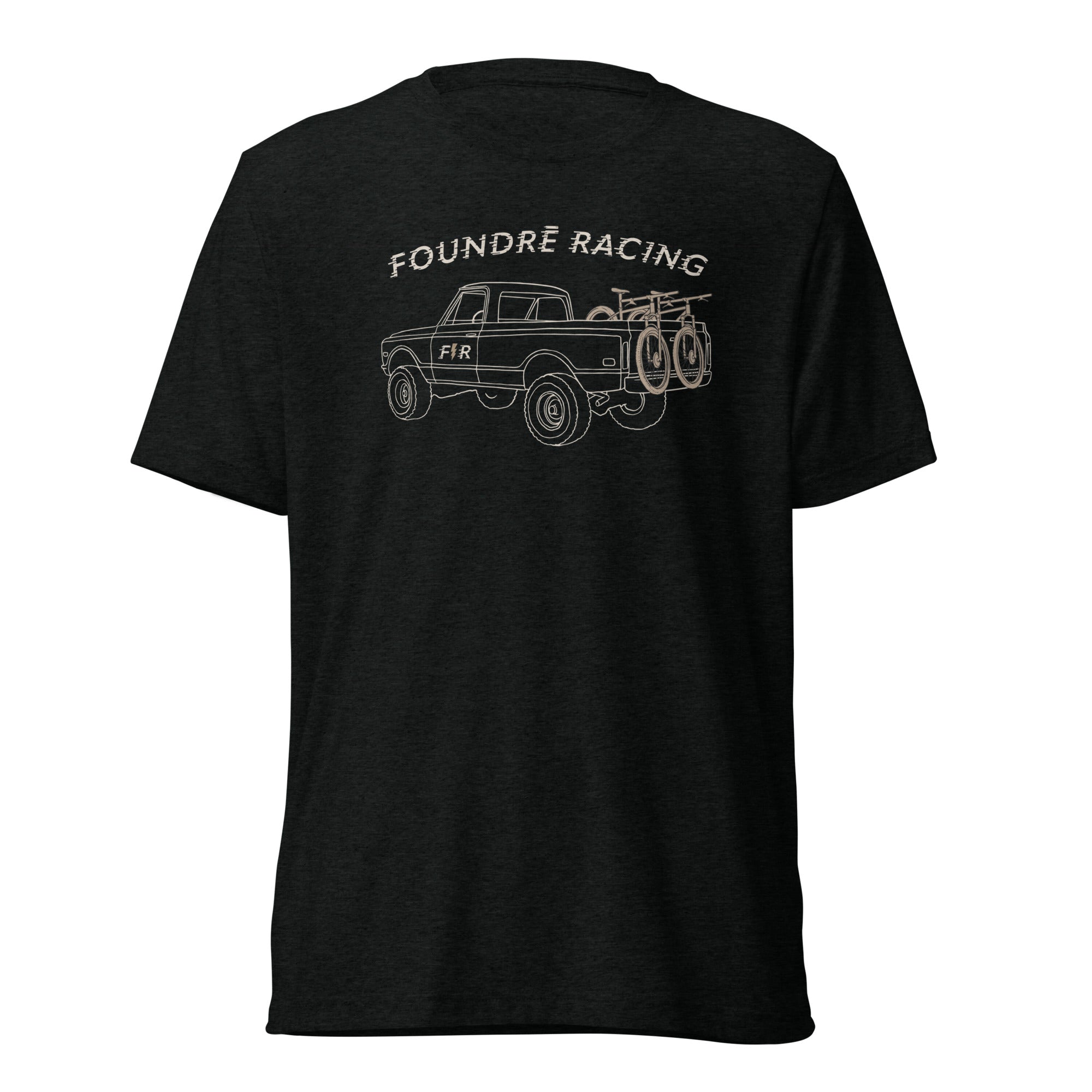 FR Truckin' Adult Unisex Tri-Blend T-Shirt Black & Gray