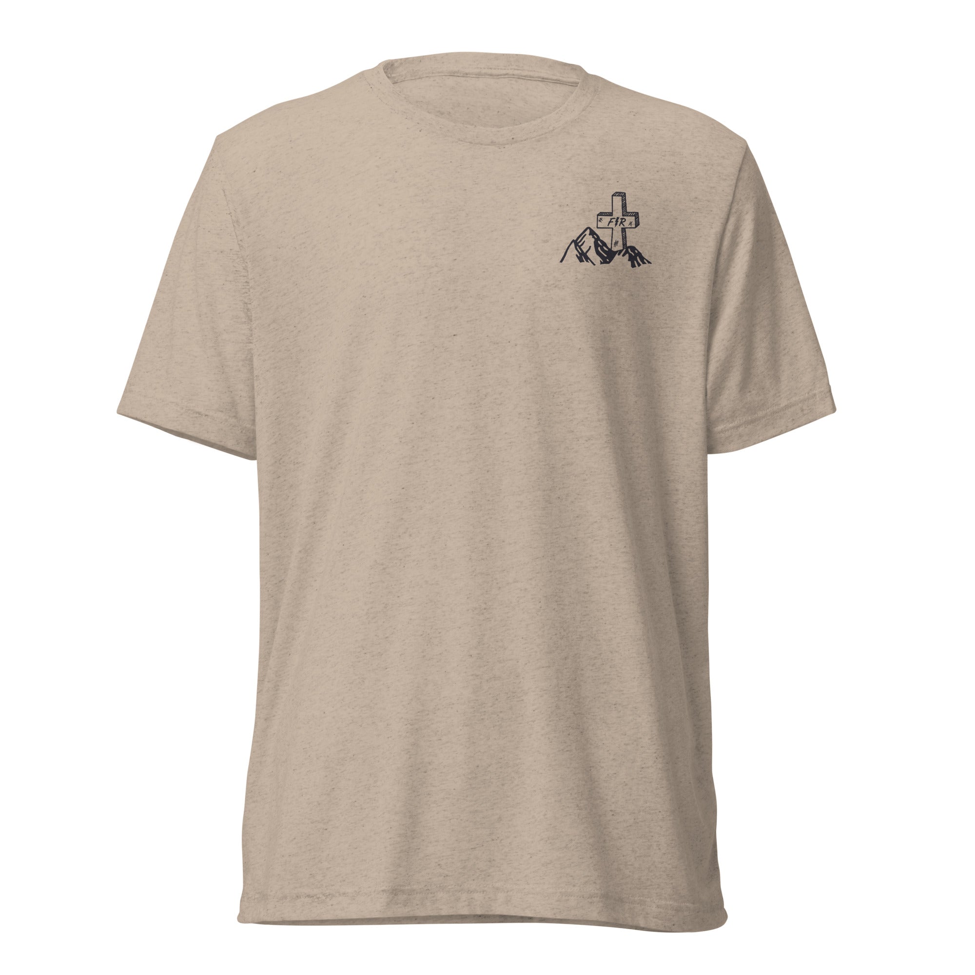 FR Dirt Church Adult Unisex Tri-Blend T-Shirt Gray & Tan